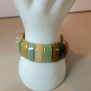 Multi-Color Aventurine Stretch Bracelet - 373.00 ctw.